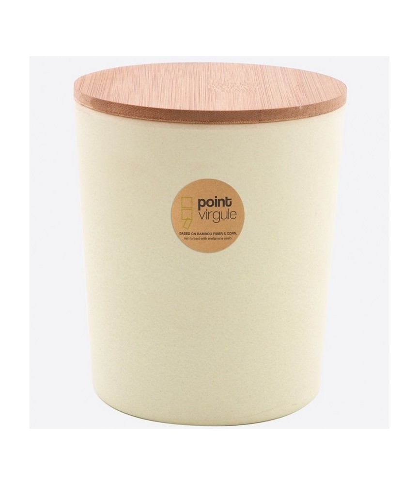 Boîte en fibre de Bambou - Biodégradable - Blanc cassé - 1 L - POINT VIRGULE