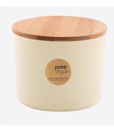 Boîte en fibre de Bambou - Biodégradable - Blanc cassé - 640 ml - POINT VIRGULE