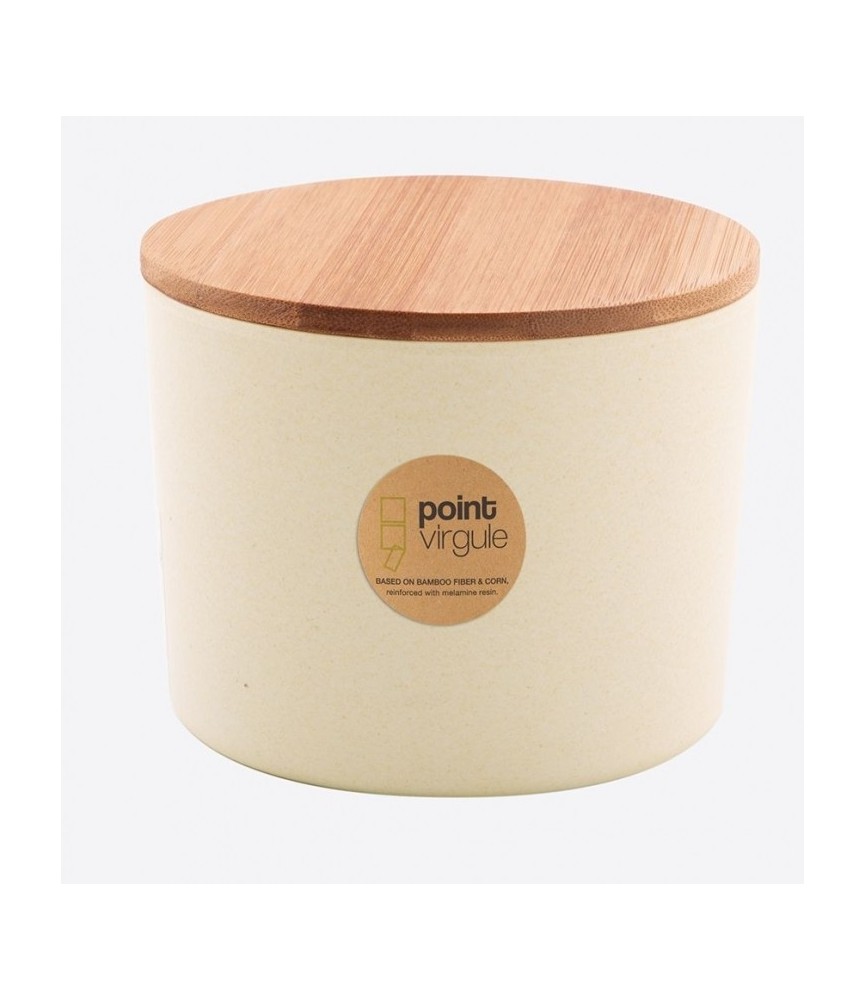 Boîte en fibre de Bambou - Biodégradable - Blanc cassé - 640 ml - POINT VIRGULE