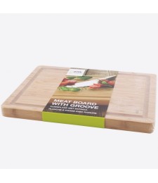 Planche à découper spécial viande - Double face - Bambou - 40 cm - POINT VIRGULE