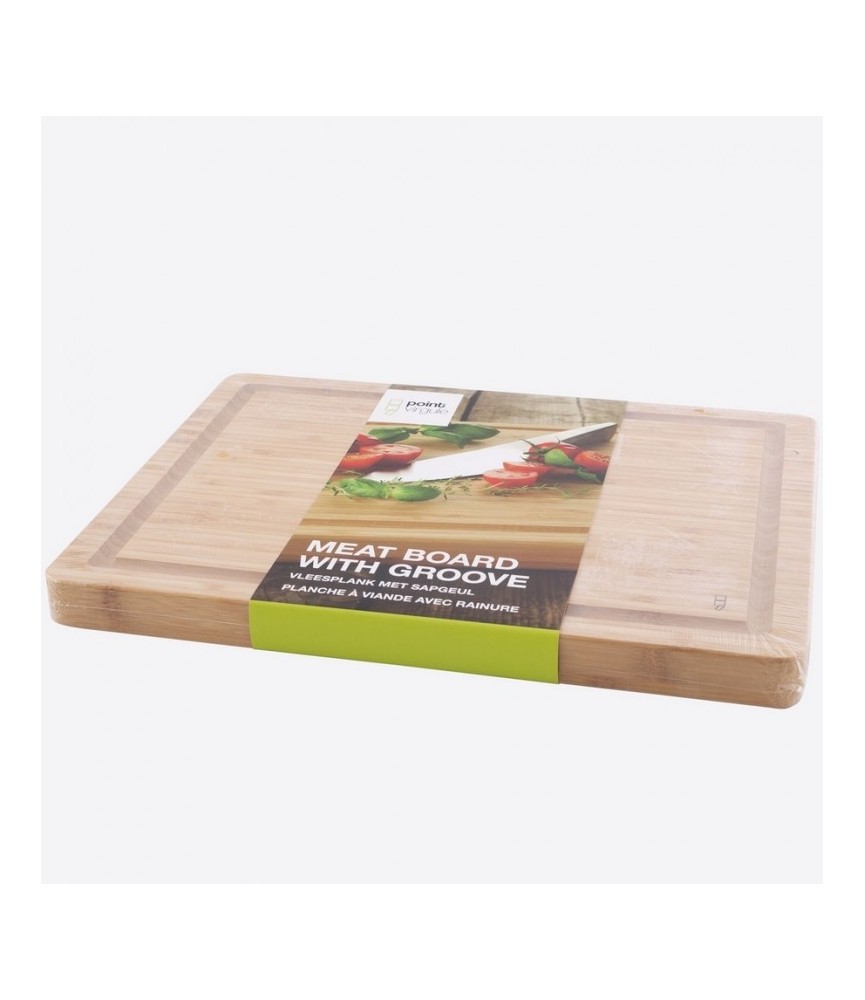 Planche à découper spécial viande - Double face - Bambou - 40 cm - POINT VIRGULE