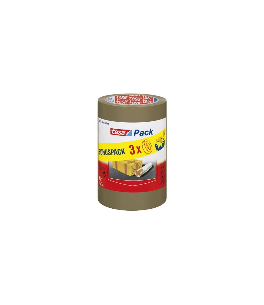 Adhésif d'emballage - 3 rouleaux - TESA