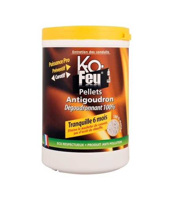 Pellets anti-goudron - Dégoudronnant 100 % - 800 Grs - KO FEU