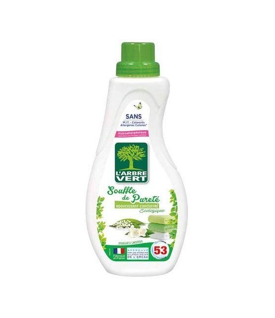 Adoucissant concentré écologique - Souffle de pureté - 800 ml - L'ARBRE VERT