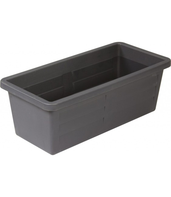 Jardinière rectangulaire Miami - 40 cm - Gris anthracite - EDA
