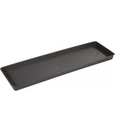 Plateau pour jardinière rectangulaire Miami - 40 cm - Gris anthracite - EDA