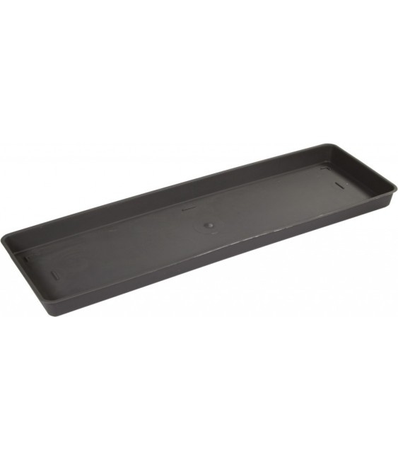 Plateau pour jardinière rectangulaire Miami - 40 cm - Gris anthracite - EDA