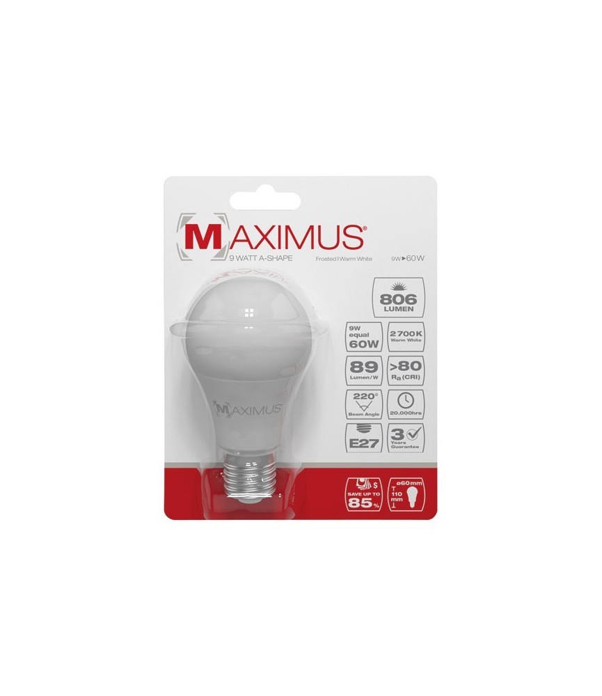Ampoule LED bulb - E27 - 9 Watts - Maximus - DURACELL
