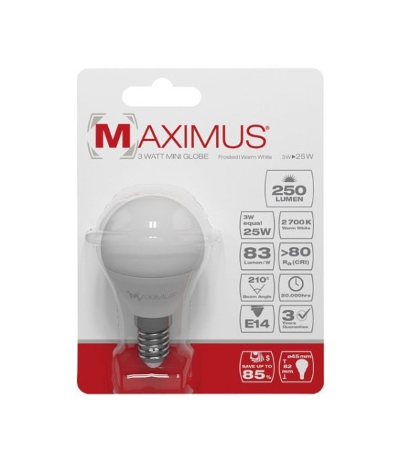 Ampoule LED bulb - E14 - 3 Watts - Maximus - DURACELL