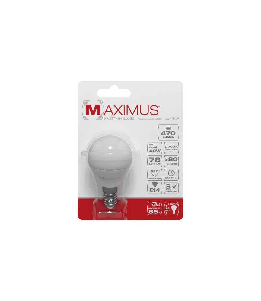 Ampoule LED bulb - E14 - 6 Watts - Maximus - DURACELL