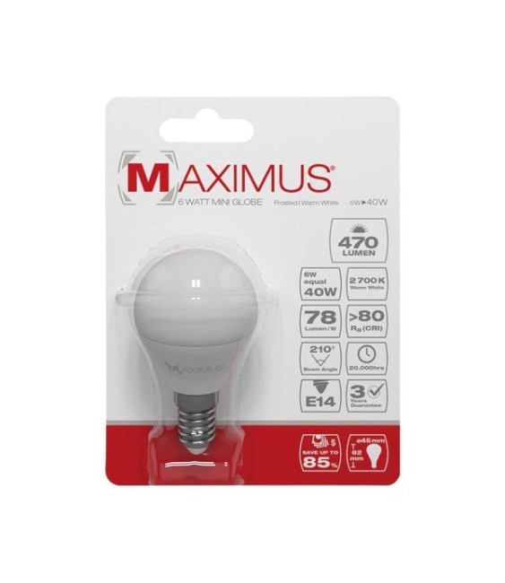 Ampoule LED bulb - E14 - 6 Watts - Maximus - DURACELL