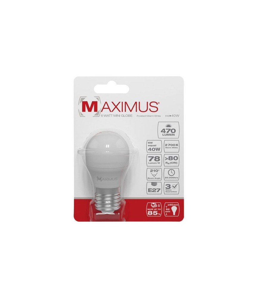 Ampoule LED bulb - E27 - 6 Watts - Maximus - DURACELL