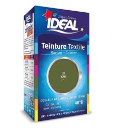Teinture liquide pour textile - Raviver / Colorer - Kaki - 40 ml - IDEAL