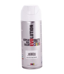 Peinture acrylique - Blanc pur brillant - 400 ml - PINTY