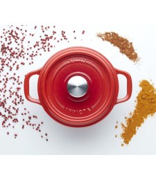 Cocotte en fonte - Rouge rubis - 28 cm - INVICTA