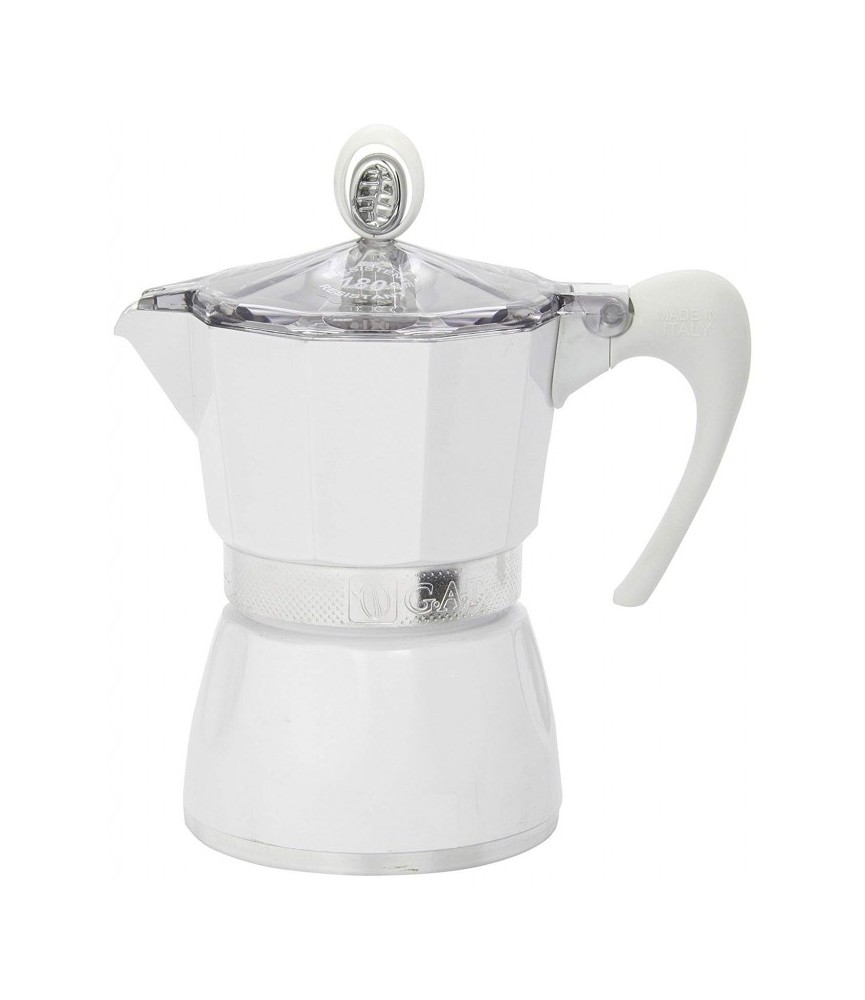 Cafetière italienne - 3 Tasses - Bella - Blanc - GAT Cafetière italienne - 3 Tasses - Bella - Blanc - GAT