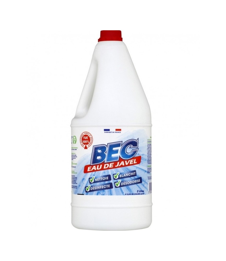 Javel non parfurmé - 2.6 % - 2 L - BEC Javel non parfurmé - 2.6 % - 2 L - BEC