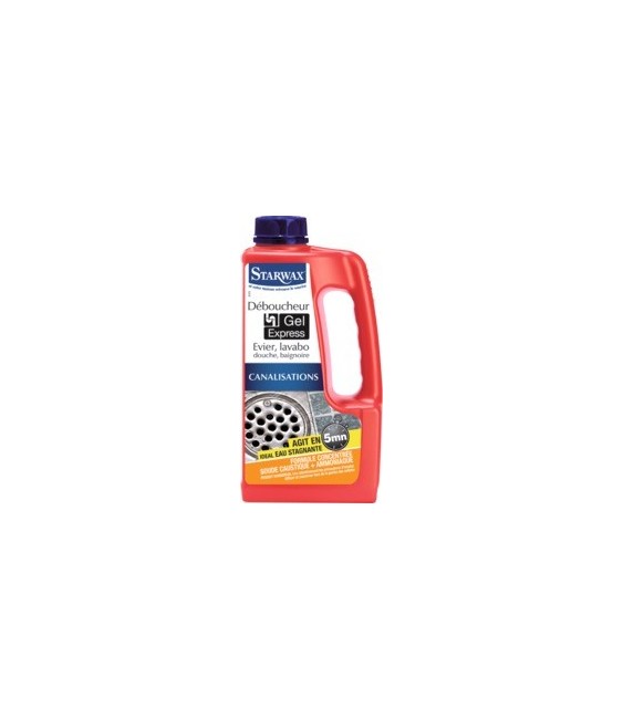 Déboucheur gel express 5mn cuisine salle de bain 1L