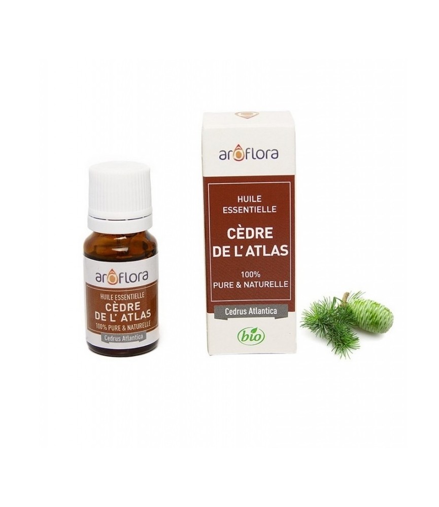 Huile essentielle BIO de Cèdre de l'Atlas 100% pure et naturelle -10 ml - AROFLORA