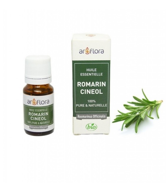 Huile essentielle BIO de Romarin Cinéole 100% pure et naturelle -10 ml - AROFLORA