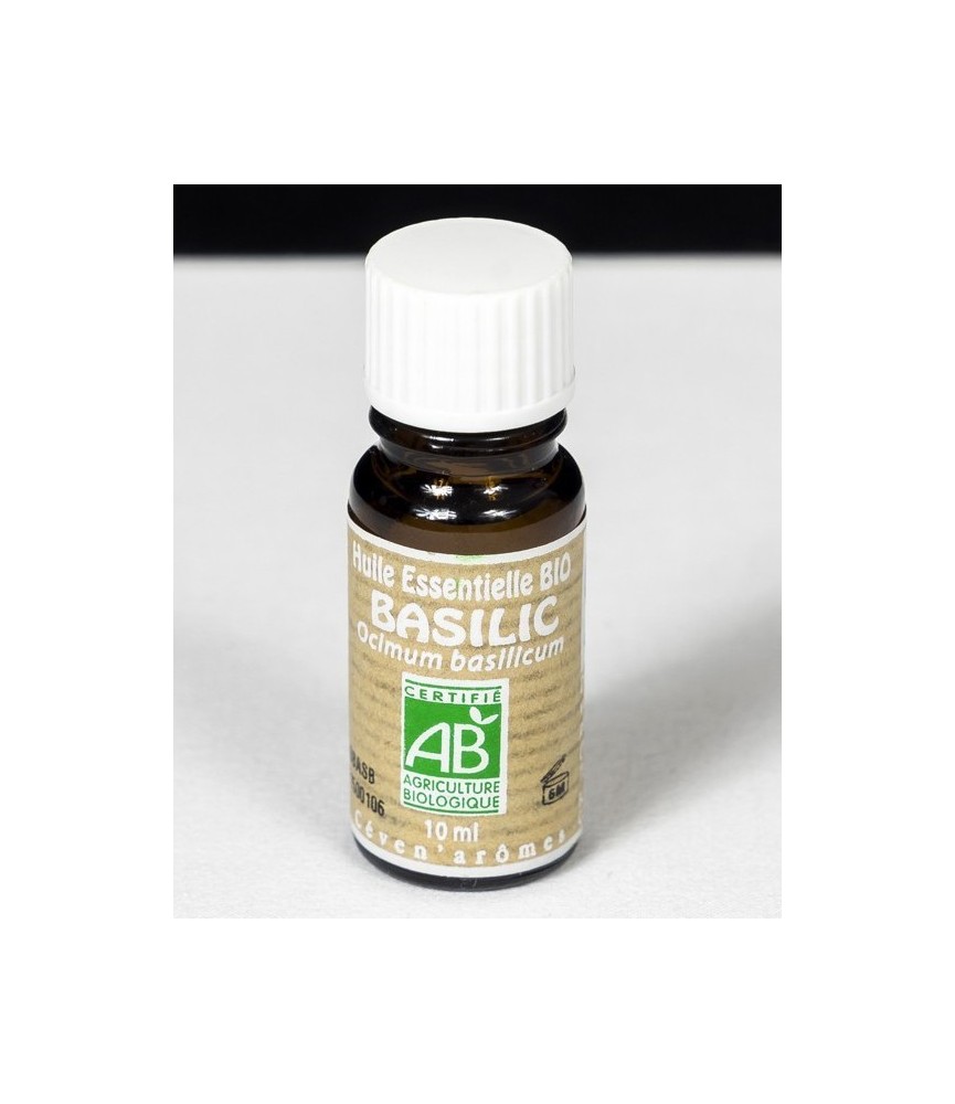 Huile essentielle Bio - Basilic - 10 ml - CEVEN AROMES Huile essentielle Bio - Basilic - 10 ml - CEVEN AROMES