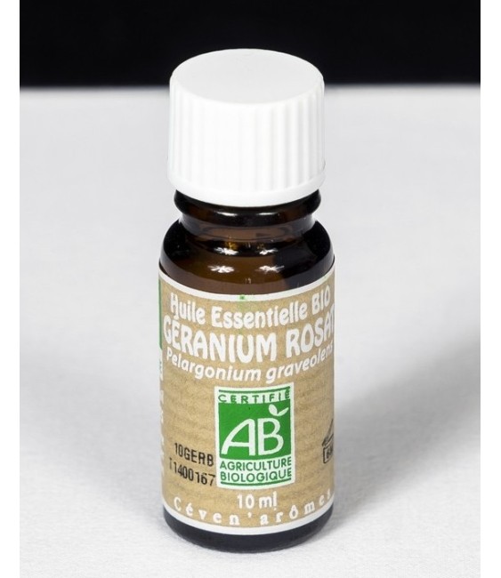 Huile essentielle Bio - Géranium Rosat - 10 ml - CEVEN AROMES