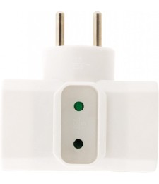 Fiche triplite - 2P + T - 16 A - Blanc - ZENITECH