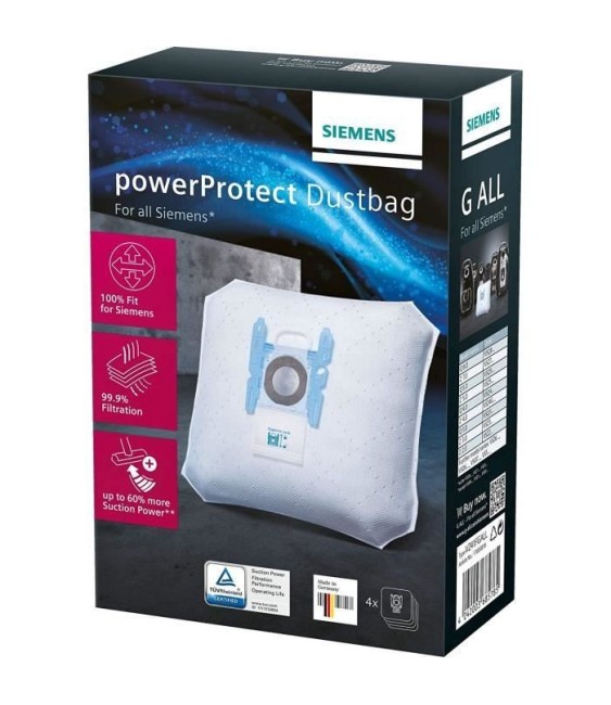 4 Sacs Aspirateur PowerProtect - SIEMENS