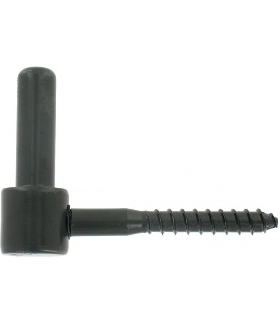 Gond à visser Tirefond - Epoxy -  14 mm - Noir - TORBEL