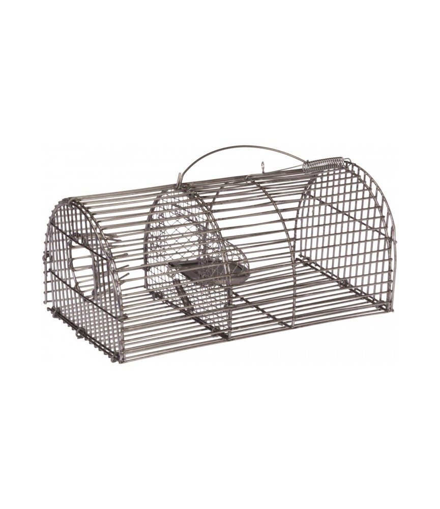 Nasse à souris forme tunnel Masy - Grillage galvanisé - Longueur 23 cm
