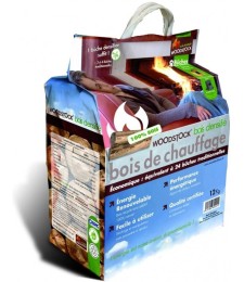 Bûches de bois densifié - Sac de 8 bûches - WOODSTOCK