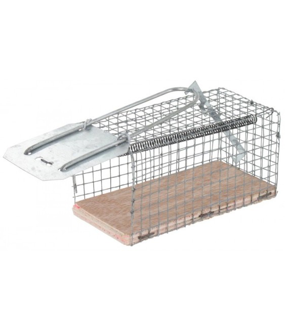 Nasse à rats - Socle bois / grillage galvanisé