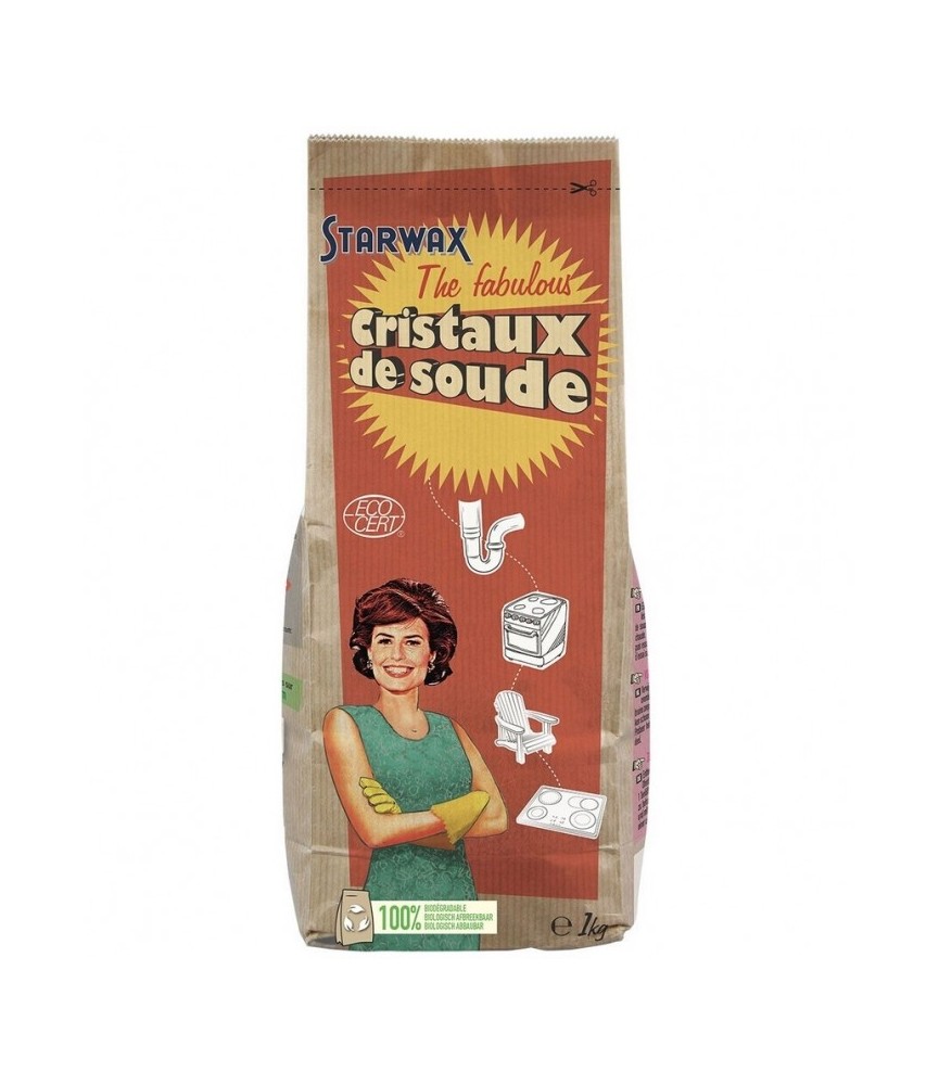 Cristaux de soude - Biodégradable - 1 Kg - STARWAX