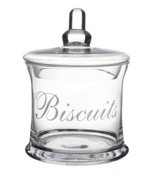 Bonbonnière à biscuits - Verre - 19 cm