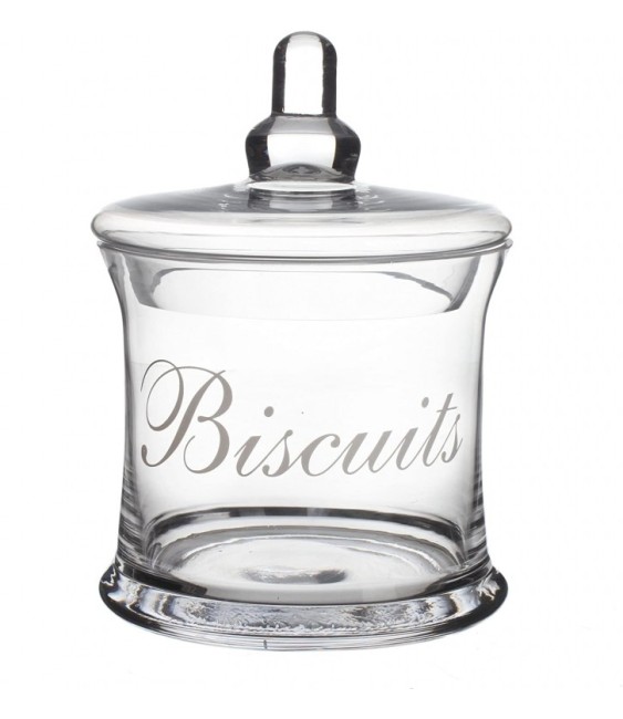 Bonbonnière à biscuits - Verre - 19 cm