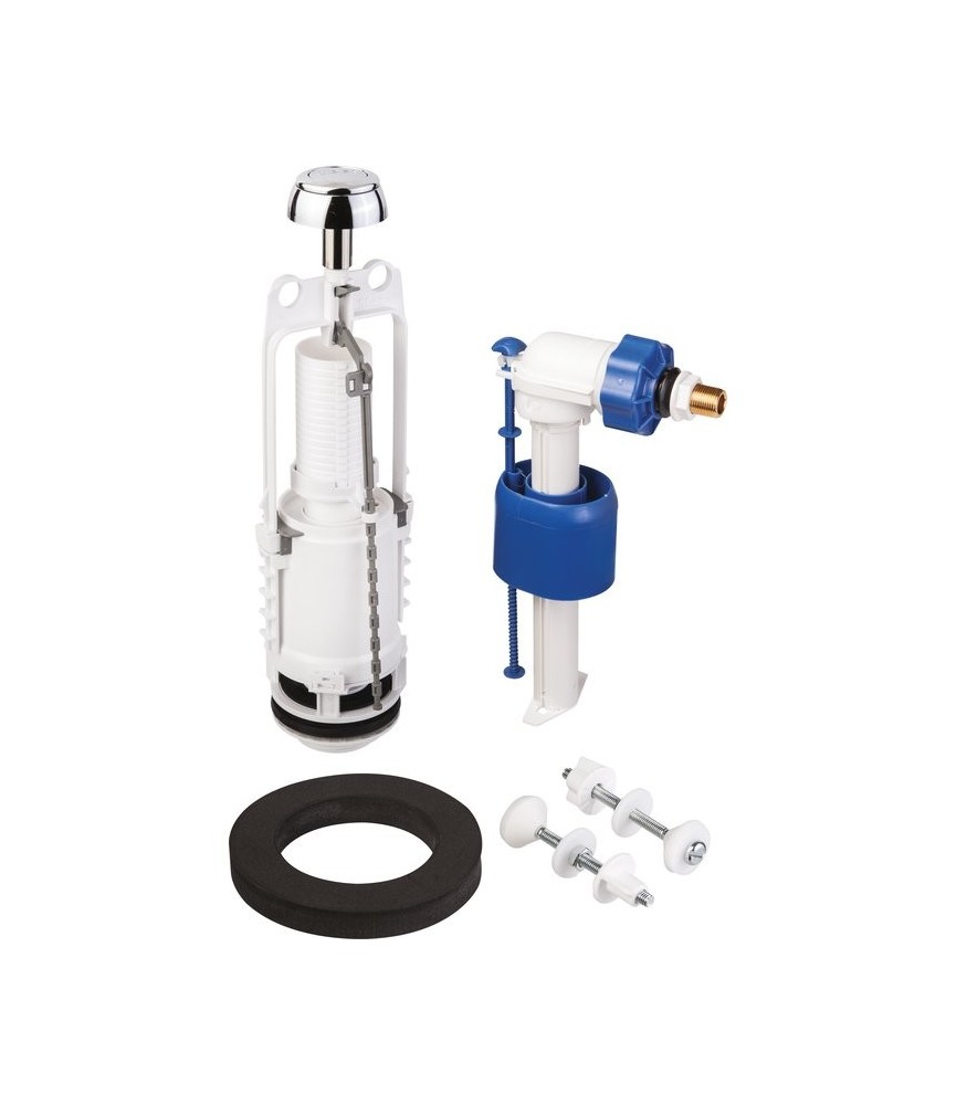 Mécanisme chasse d'eau et robinet - Kit 467 - Poussoir simple débit Mécanisme chasse d'eau et robinet - Kit 467 - Poussoir simple débit