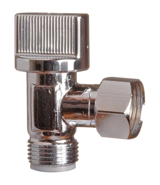 Robinet d'arrêt WC 1/4 de tour équerre manette ABS - ARCO