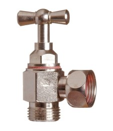 Robinet équerre à potence blanchi - MF 3/8"- sans presse étoupe