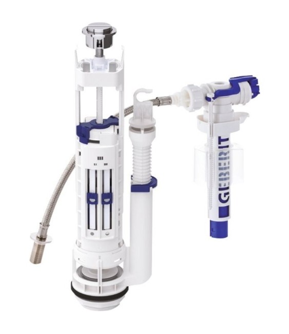 Mécanisme chasse d'eau et robinet - NF - Type 290-380 DT - Double débit - GEBERIT