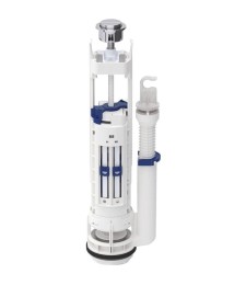 Mécanisme chasse d'eau et robinet - Avec bouton - NF - Type 290 DT - Double débit - GEBERIT