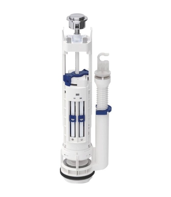 Mécanisme chasse d'eau et robinet - Avec bouton - NF - Type 290 DT - Double débit - GEBERIT