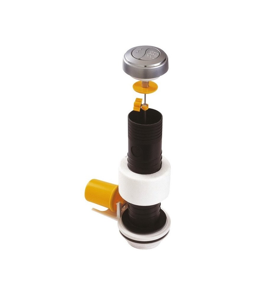 Mécanisme chasse d'eau - À bouton poussoir - NF - 6200 - Double débit - CLARA