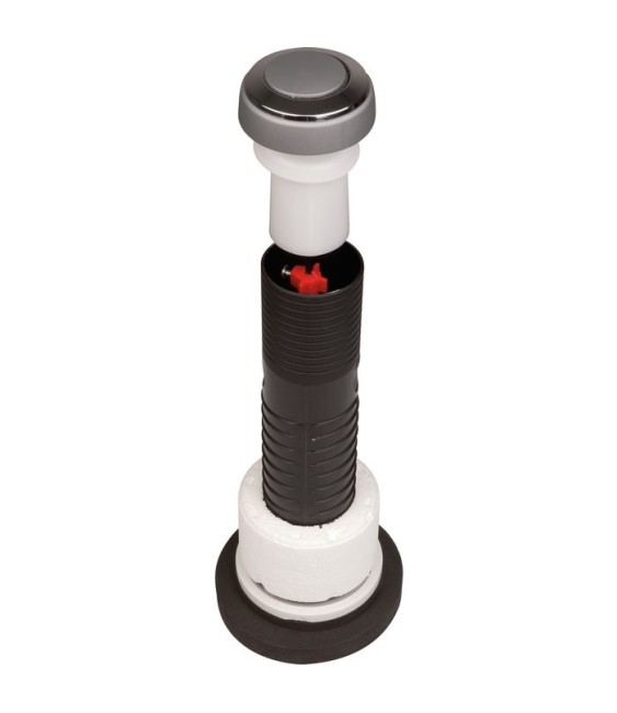 Mécanisme chasse d'eau - À bouton poussoir - NF - 6100 - Simple débit - CLARA