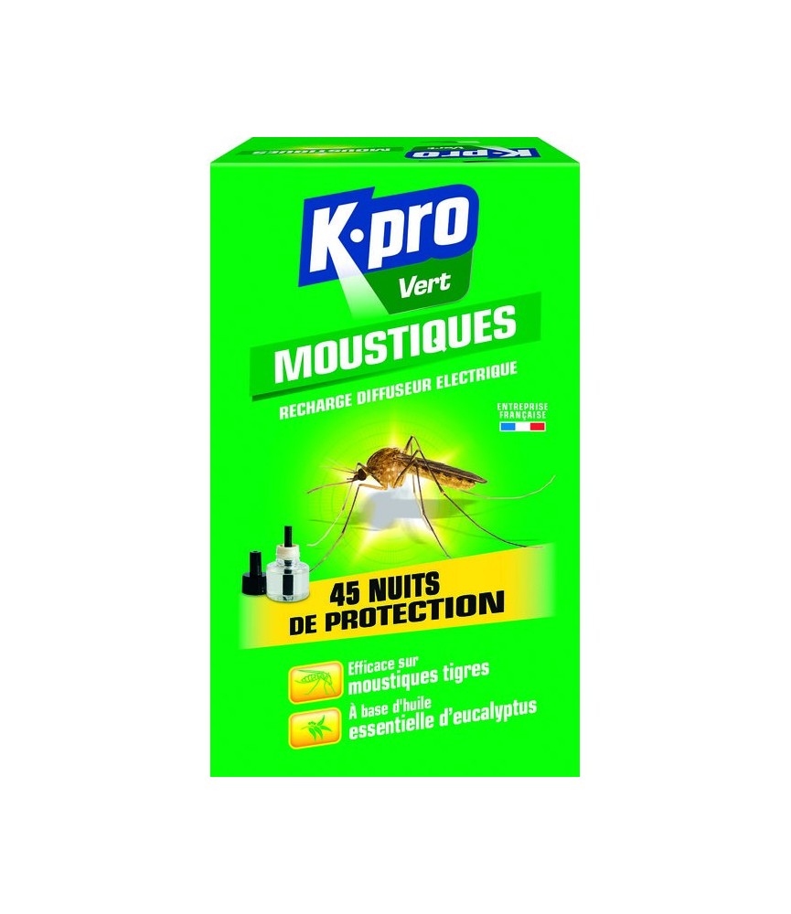 Recharge Diffuseur électrique liquide anti-moustiques - KAPRO VERT