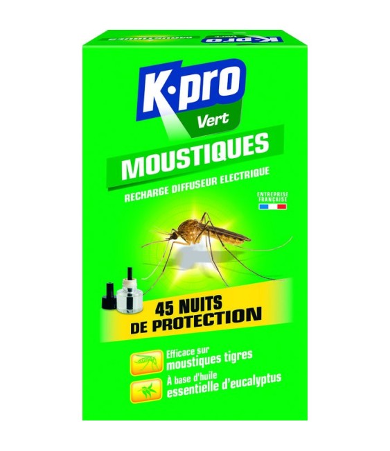 Recharge Diffuseur électrique liquide anti-moustiques - KAPRO VERT