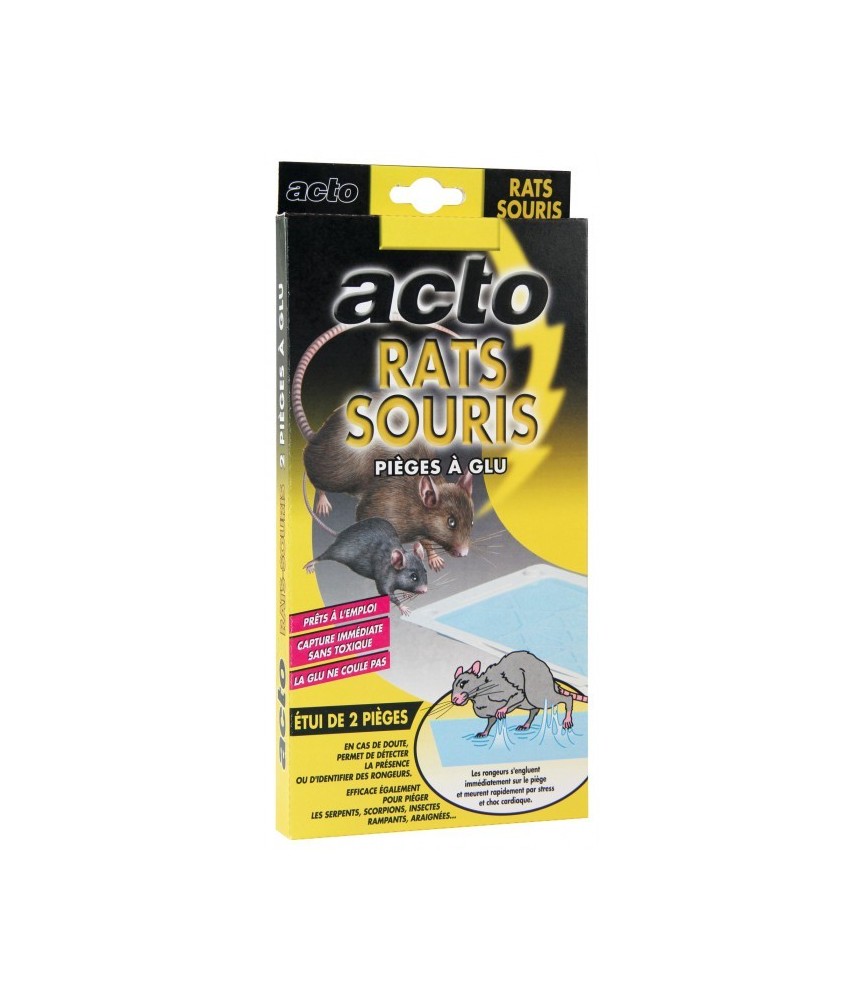 Piège à glu - Rats et souris - x 2 - ACTO