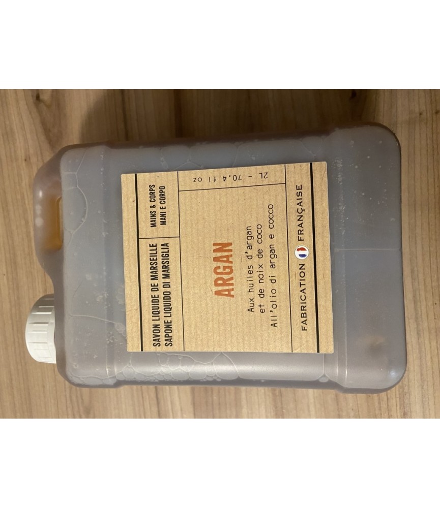Savon liquide d'Argan et coco - 2 L Savon liquide d'Argan et coco - 2 L