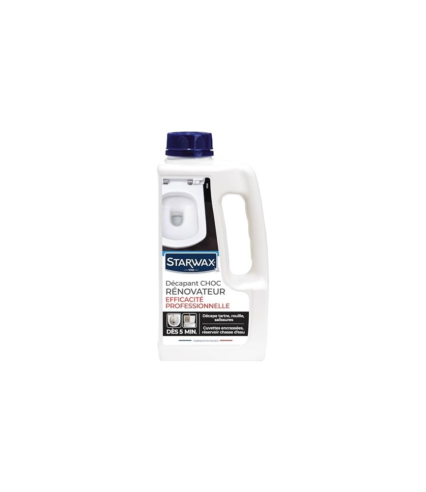 Décapant choc Rénovateur WC - - 1L - STARWAX Décapant choc Rénovateur WC - - 1L - STARWAX