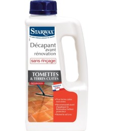 Décapant avant protection pour tomettes et terres cuites 1L - STARWAX