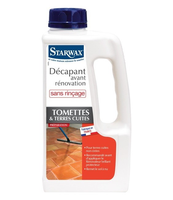 Décapant avant protection pour tomettes et terres cuites 1L - STARWAX